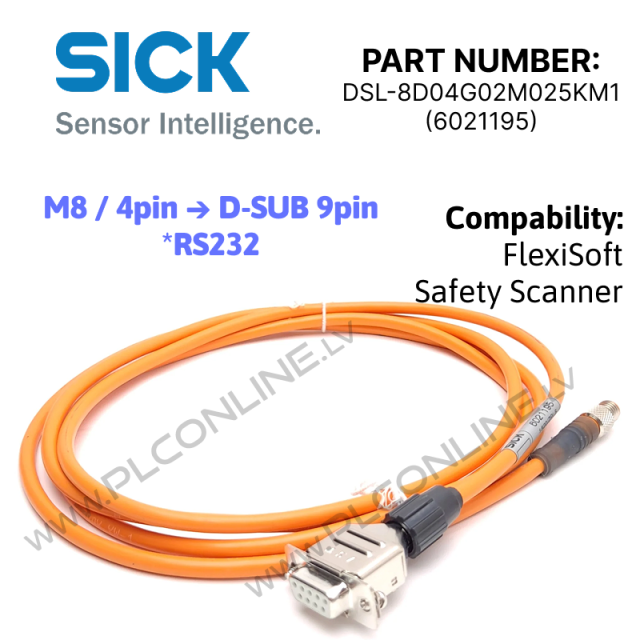 DSL-8D04G02M025KM1 - SICK RS232 FLEXISOFT